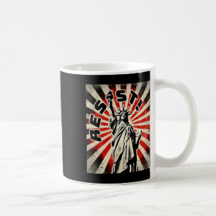T-Shirt-Statue der Freiheit Resist Aktivismus befr Kaffeetasse