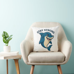 T-Shirt 'Stay Strong Splash' Kissen