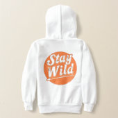 T-Shirt Stay Wild - Vintage Retro Typography Desig Hoodie (AblageHinten)