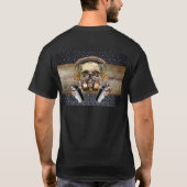T - Shirt Steampunk, Graffiti-Schädel (Rückseite)
