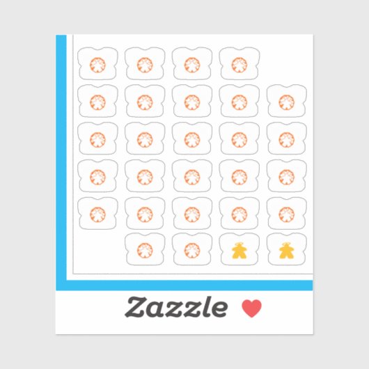 T-Shirt-Sticker - Board-Game-Crew Aufkleber (Blatt)