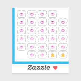 T-Shirt-Sticker - Board-Game-Paar Aufkleber