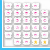 T-Shirt-Sticker - Board-Game-Paar Aufkleber (Vorderseite)