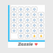 T-Shirt-Sticker - Board Game Typ Aufkleber (Blatt)