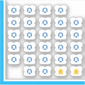 T-Shirt-Sticker - Board Game Typ Aufkleber (Vorderseite)