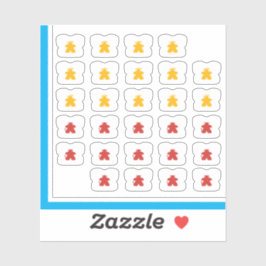 T-Shirt-Sticker - Brettspielegel Aufkleber