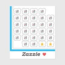 T-Shirt-Sticker - Live, Liebe, Play