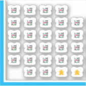 T-Shirt-Sticker - Live, Liebe, Play Aufkleber (Vorderseite)