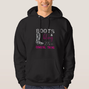 T-Shirt Stiefel & Bling Es ist ein Cowgirl Sache H Hoodie