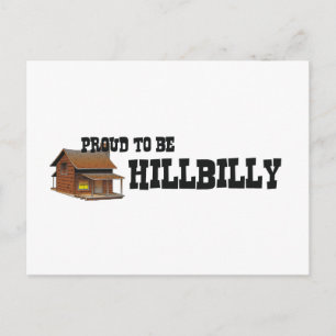 T-Shirt Stolz auf Hillbilly Postkarte