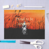 T-SHIRT stolz, Land zu sein Seidenpapier (Handwerk)