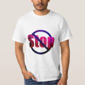 T - Shirt stoppen (Vorderseite)