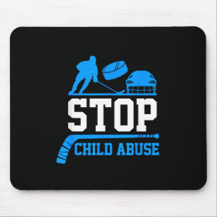 T-Shirt 'Stoppt Kindesbewusstsein' Blaues Band Hoc Mousepad