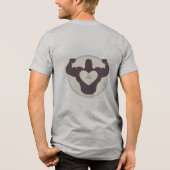 T-Shirt "Strong Silhouette" bleibe Tri-Blend Shirt (Rückseite)