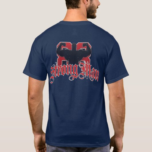 T-Shirt StrongMn blau (Rückseite)