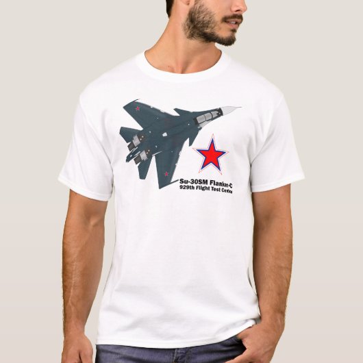 T-shirt Sukhoi Su-30SM Flanker-C VKS (Vorderseite)