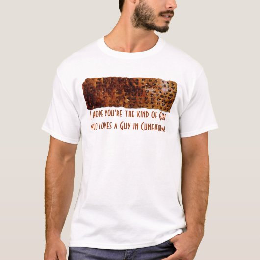 T - Shirt "Sumerian Cuneiform Writing" (Vorderseite)