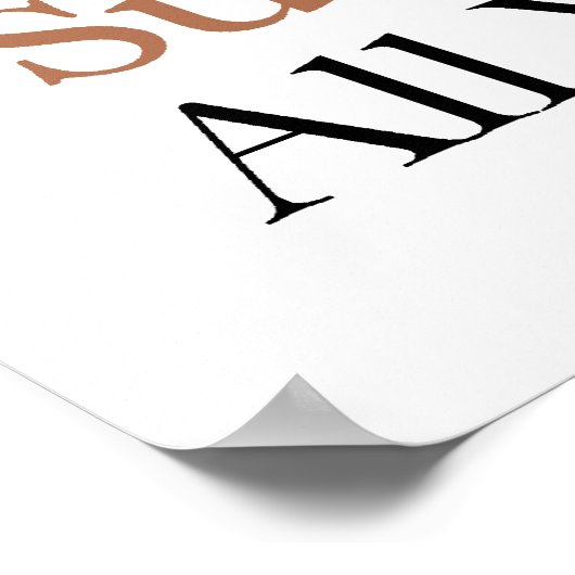 T-SHIRT Summer Girl Tan Poster (Ecke)