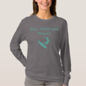 T - Shirt Sun, Sand und Waves (Vorderseite)
