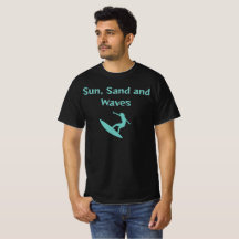 T - Shirt Sun, Sand und Waves