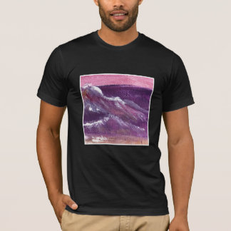 T - Shirt "Sunset Wave" (Schwarz)
