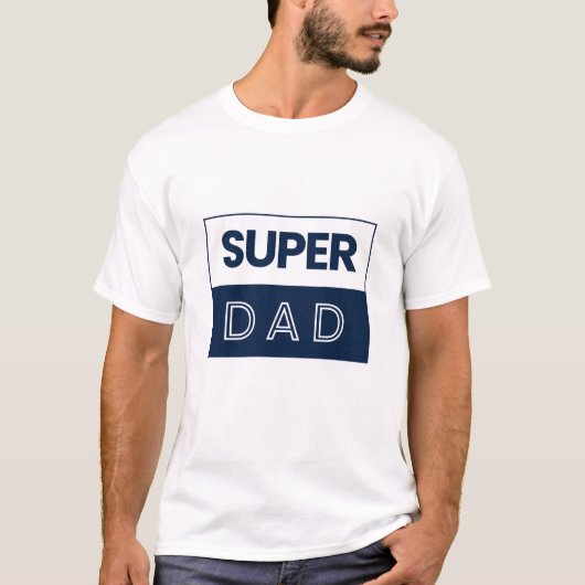 T - Shirt Super Vater. (Vorderseite)