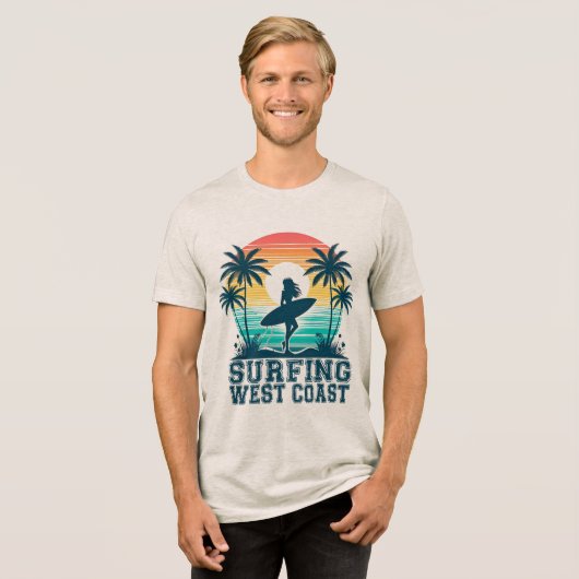 T-Shirt-Surf Tri-Blend Shirt (Vorderseite voll)