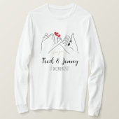t-shirt sweater for him and her on Valentine's Day (Design vorne)