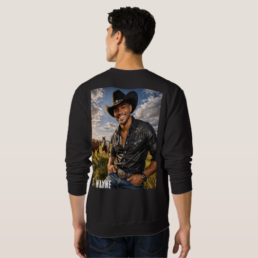 T-Shirt Sweatshirt (Schwarz voll)