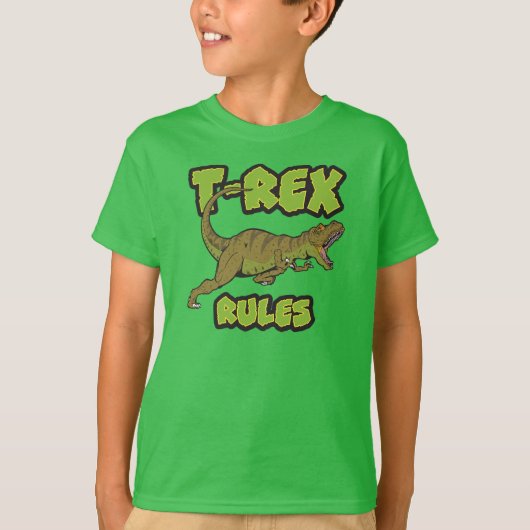 T - Shirt T-Rex-Regeln (Vorderseite)