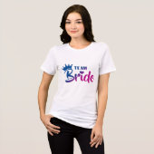 T-Shirt Team Bride, ausgezeichnet durch sein fanta Tri-Blend Shirt (Vorderseite voll)