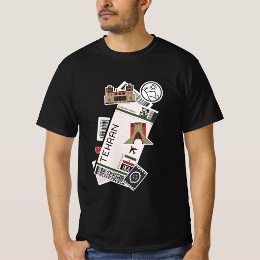 T Shirt tehran iran persia travel (Vorderseite)