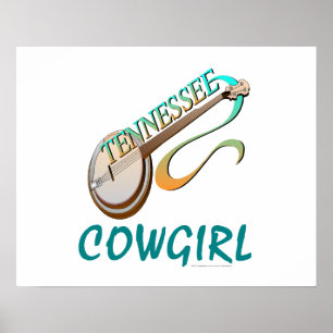 T-SHIRT Tennessee-Cowgirl Poster