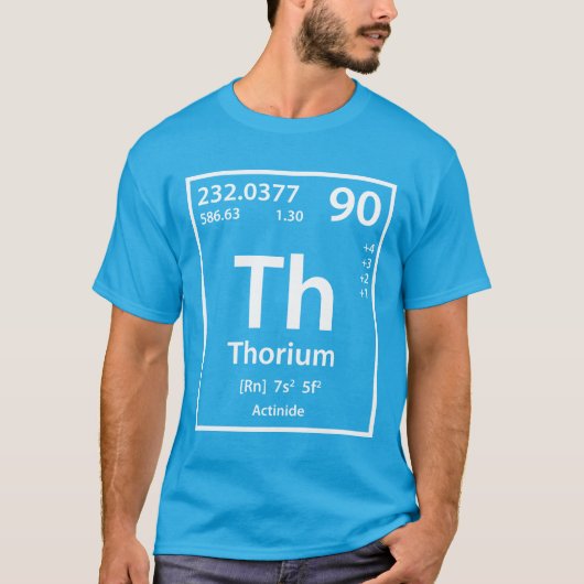 T - Shirt Thorium-Element (weiß) (Vorderseite)
