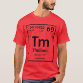 T - Shirt Thulium Element (schwarz) (Vorderseite)