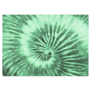 T-Shirt-Tie-Dye-Spirale - Grün Tischdecke