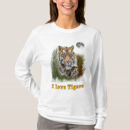 T - Shirt Tiger und Knochen