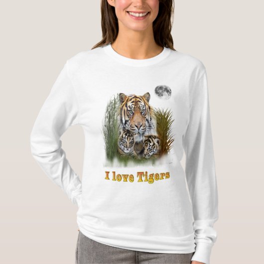 T - Shirt Tiger und Knochen (Vorderseite)