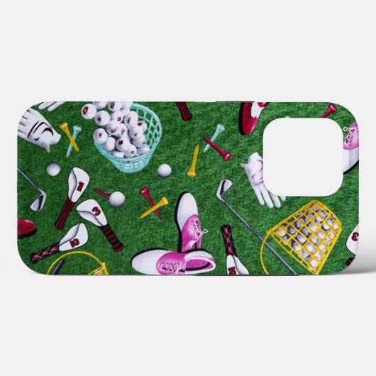 T-Shirt Time Girly Golf Case-Mate iPhone Hülle (Rückseite (Horizontal))