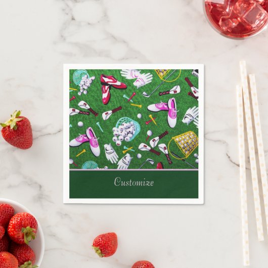 T-Shirt Time Girly Golf Serviette (Beispiel)