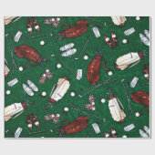 T-Shirt Time Golf Geschenkpapier (Flach)