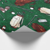 T-Shirt Time Golf Geschenkpapier (Ecke)