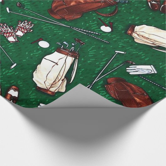 T-Shirt Time Golf Geschenkpapier (Ecke)