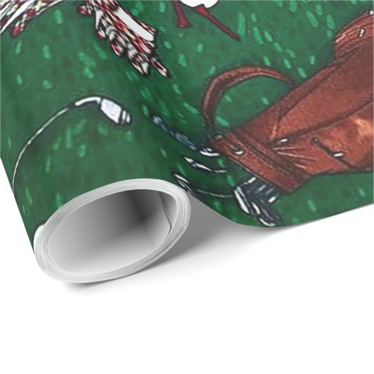 T-Shirt Time Golf Geschenkpapier (Rolleneckpunkt)