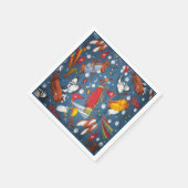 T-Shirt Time Golf Pattern Napkins Serviette (Ecke)