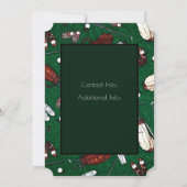 T-Shirt Time Golf Turnier - Grüne Einladung (Rückseite)