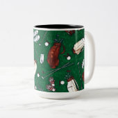 T-Shirt Time Golf Zweifarbige Tasse (VorderseiteRechts)