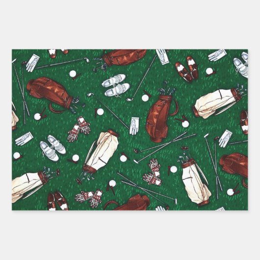 T-Shirt Time Golfers Collection Geschenkpapier Set (Vorderseite)