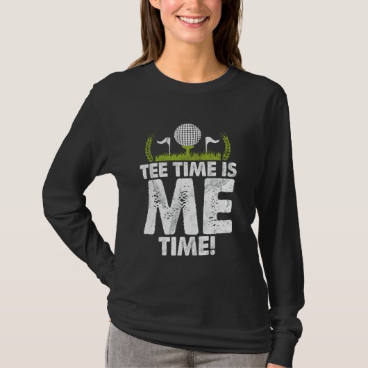 T-Shirt Time is Me Time! Golf-Mama (Vorderseite)