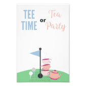 T-Shirt Time or Tee Party Guest Guessing Poster (Vorne)